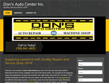 Tablet Screenshot of donsautocenterinc.com